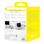 Baseus PowerCombo 7 i 1 Strømfordeler Kubus, 3 AC + 3 x USB-A + 1 x USB-C 20W 1,5 m - hvit