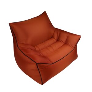 BB1806 Utendørs Bærbar Oppblåsbar Seng Sammenleggbar Strand Luftsofa, Lengde: Middels: 70x80x70cm (Oransje)