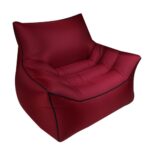 BB1806 Utendørs Bærbar Oppblåsbar Seng Sammenleggbart Strandluftsofa, Lengde: Stor: 80x90x80cm (Vinkar)