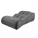 BB1832 Utendørs bærbar oppblåsbar seng sammenleggbar strand luftsofa, Størrelse: Stor: 165x70x40cm (Grå)