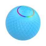 C2 5,5 cm Intelligent Auto Katt Leketøy Trening Luminøs Ball, Ingen Fjernkontroll (Blå)