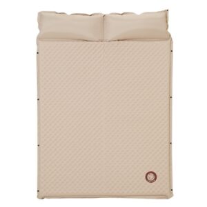 CSTUR Utendørs Tykk 5 cm Automatisk Oppblåsbar Matte Telt Camping Fuktighetsbeskyttende Liggeunderlag, Stil: To Personer Bruker khaki