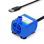 DC USB Kattvannfontene Pumpe, Vanndispenser Uten Børste, Stille Vannpumpe, Stil: Ingen LED Lys