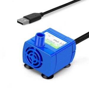 DC USB Kattvannfontene Pumpe, Vanndispenser Uten Børste, Stille Vannpumpe, Stil: Ingen LED Lys
