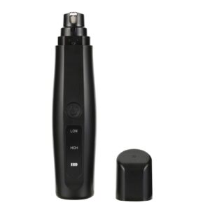 Elektrisk Hundeklipper med Neglemaskin USB Oppladbar, Painless Negleklipper for Kjæledyr