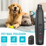 Elektrisk Hundeklipper med Neglemaskin USB Oppladbar, Painless Negleklipper for Kjæledyr