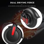 [EU-lager] COASTA L9 Pro 350W Dobbeltmotor Power Sammenleggbart Elektrisk Offroad Scooter med 8,5 tommers Dekk