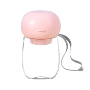 Fin vannsokkel for kjæledyr, katter og hunder, utendørs bærbar vannflaske, Modell: 300ml Rosa (varmeresistent)
