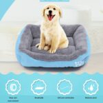 Fire Sesonger Ekte Varmt Kjæledyr Hundekennel Mat Teddy Pomerang Hundematte, Størrelse: L, 66×50×14cm (Svart Grå)
