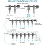 Fisketank Oksygenrør Rustfritt Stål Distributor Oksygen Reguleringsventil, Spesifikasjon: Tre Hoder