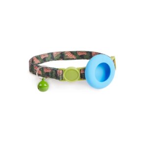 For AirTag hundesnorholder med klokke og sikkerhetsspenne, design: Kamuflasje Skog