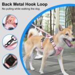 FunAdd Traction Tau Reflekterende Pustende Nylon Kjæledyr Vest Hundesele, Størrelse: M (Rosa)