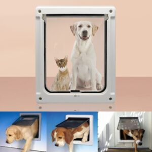 GM-01 Kjæledør Kjøkkenutstyr ABS Hund- og Katt Dør Hull (Hvit)