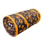 Halloween Gresskar Katt Passasje Tunnel Leke Sammenleggbar Katt Leketunnel for Innendørs Katter, Stil: Liten