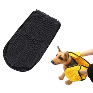 Håndinnsatt Chenille Katt- og Hundebadeklede (Grå)