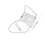 Herlige hundesko til valper, fargeglade gummistøvler, vanntette regnsko, størrelse S, størrelse: 4.3 x 3.3 cm (svart)
