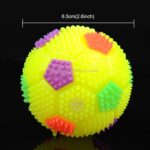 Hundelekeballer for kjæledyr Fargerik kjæledyrlysball Glødende elastisk ball Hundelekeball Gummiakustisk Mimo biteleker, Liten størrelse, Tilfeldig farge og form