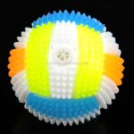 Hundelekeballer for kjæledyr Fargerik kjæledyrlysball Glødende elastisk ball Hundelekeball Gummiakustisk Mimo biteleker, Liten størrelse, Tilfeldig farge og form