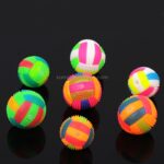 Hundelekeballer for kjæledyr Fargerik kjæledyrlysball Glødende elastisk ball Hundelekeball Gummiakustisk Mimo biteleker, Liten størrelse, Tilfeldig farge og form