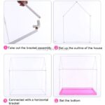 Husholdning Barn Trykke Leketelt Lite Spillhus (Rosa)