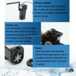 HX-300L 5W 400L/H Multifunksjonell Nedsenkbar Akvariepumpe Sirkulasjonspumpe Innvendig Luftfilter til Fiskebolle