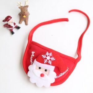 Julehatt for kjæledyr, Saliva Festive Dressing Supplies, Farge: Rød forkle
