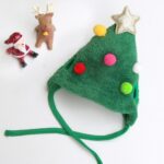 Julehatt til kjæledyr, Spytt Festlige Bekledningsartikler, Farge: Grønn Hatt S