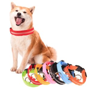 Justerbar 3-modus LED-blinkende hundehalsbånd, Størrelse: S (Tilfeldig fargelevering)