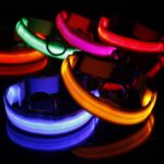 Justerbar 3-modus LED-blinkende hundehalsbånd, Størrelse: S (Tilfeldig fargelevering)