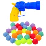 Katt Interaktiv Plysj Leketøy Stille Plysj Ball Kaster Kjæledyr Lekeballer, Farge: Kaster + 100 Baller