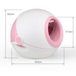 Kattesandkasse Helt Lukkede Lokk Sprut-sikker Deodorant Kjæledyrtoalett (Kirsebær Rosa)