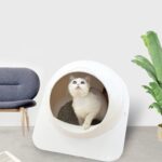Kattetoalett Pet Stor Inkludert Toalett (Hvit)