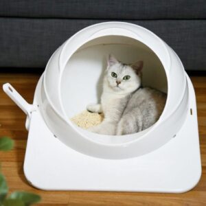 Kattetoalett Pet Stor Inkludert Toalett (Hvit)
