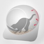 Kattetoalett Pet Stor Inkludert Toalett (Hvit)