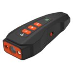 LED Blinkelys Håndholdt Ultrasonisk Bjeffestopper Frekvenskonvertering Hundedr trillingsenhet (Svart+Oransje)