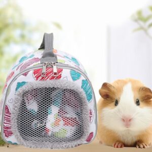 LOVOYAGER Hamster Utendørs Bag Sommer Kjæledyr Pustende Bur (Liten Fresh Bærbar)
