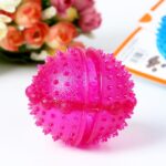 Matlekkasje Lekeball for Kjæledyr, Golden Retriever Valp, Molar Bittbestandig Tannleke, Diameter: 8 cm, Tilfeldig Fargelevering