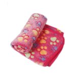 myk kjæledyrteppe vinter hund katt seng matte fotavtrykk varm sovemadrass små og mellomstore hunder katter korallfleece kjæledyrutstyr, størrelse: XS (rosa)