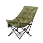 Naturehike Utendørs Sammenleggbar Høy Rygg Måne Lounge Stol Camping Ryggstøtte Stol (Grønn)