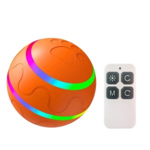 O1 Intelligent Fjernkontroll Katt- og Hundelekeball med Lys (Oransje)