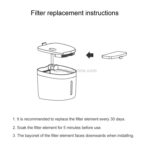 Original Xiaomi Youpin 2 STK / Sett Petoneer FS040 Katt- og hundedrikkefontene Filterelement