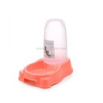 Pet Dual Purpose Automatisk Vannbeholder Hundeskål Hund Katt Universell (Rosa)