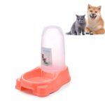 Pet Dual Purpose Automatisk Vannbeholder Hundeskål Hund Katt Universell (Rosa)