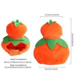 Pet Hat Hund Katt Kostyme Hodeplagg Gourd Hatt Hodeutstyr