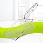 Pet Kattebørste Filter for Kattegrus Rengjøringsverktøy for Katteavføring (Sølv)