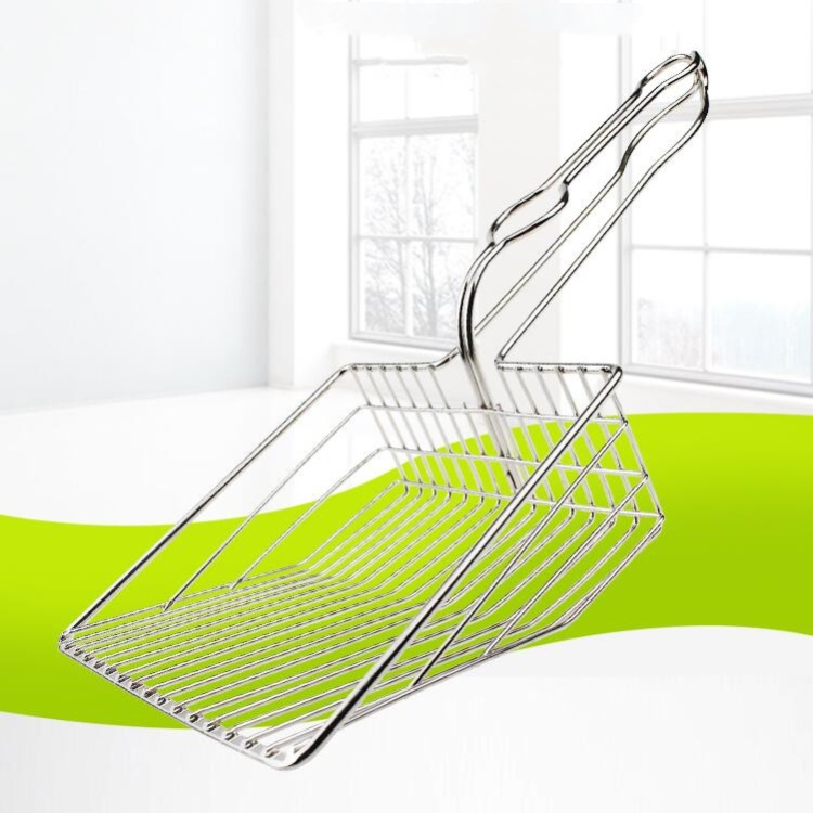 Pet Kattebørste Filter for Kattegrus Rengjøringsverktøy for Katteavføring (Sølv)