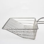 Pet Kattebørste Filter for Kattegrus Rengjøringsverktøy for Katteavføring (Sølv)