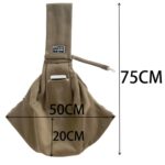 Pet Outing Carrier Bag Bomull Messenger Skulderveske, Farge: Grå
