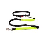 Pet Running Exercise Towing Leash Multifunctional Dog Walking Leashes (Svart + Fluorescerende Grønn)" kan oversettes til norsk som: "Kjæledyr Løpeøvelse Trekksnor...