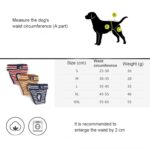 Pet Stripete Fysiologiske Bukser Hund Menstruasjonsbukser, Størrelse: M (Rød)